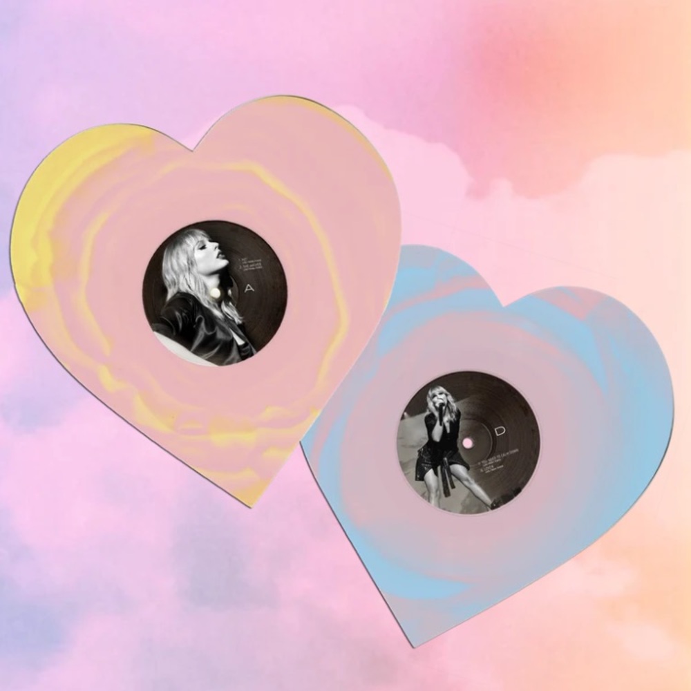 ISO pink heart shaped lover vinyl